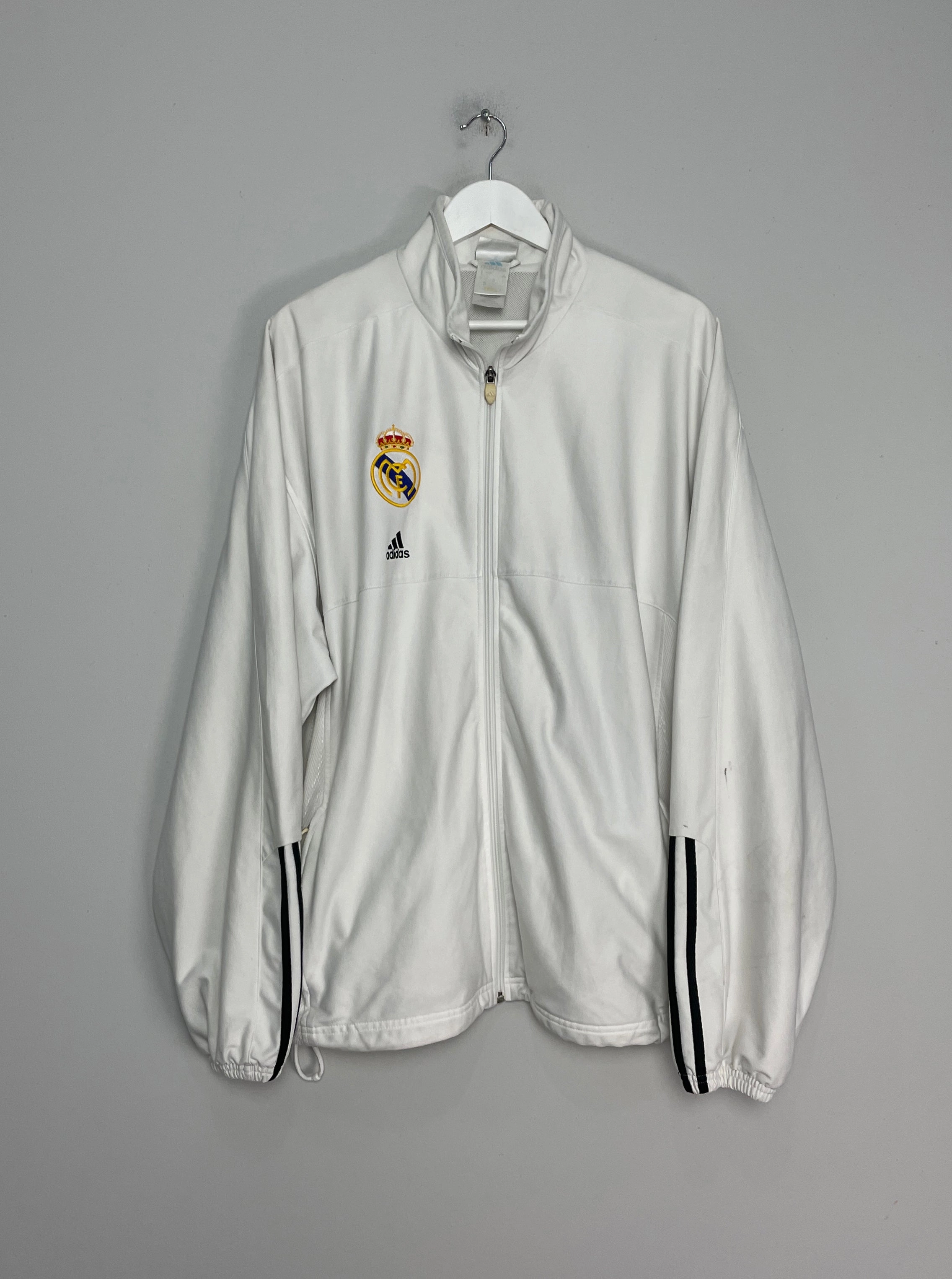 2002/03 REAL MADRID *CENTENARY* TRACK JACKET (L) ADIDAS No Slip Grip Finish Durable Blends