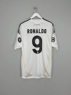 Moisture Wicking Textile Technology 2009/10 REAL MADRID RONALDO #9 HOME SHIRT (L) ADIDAS
