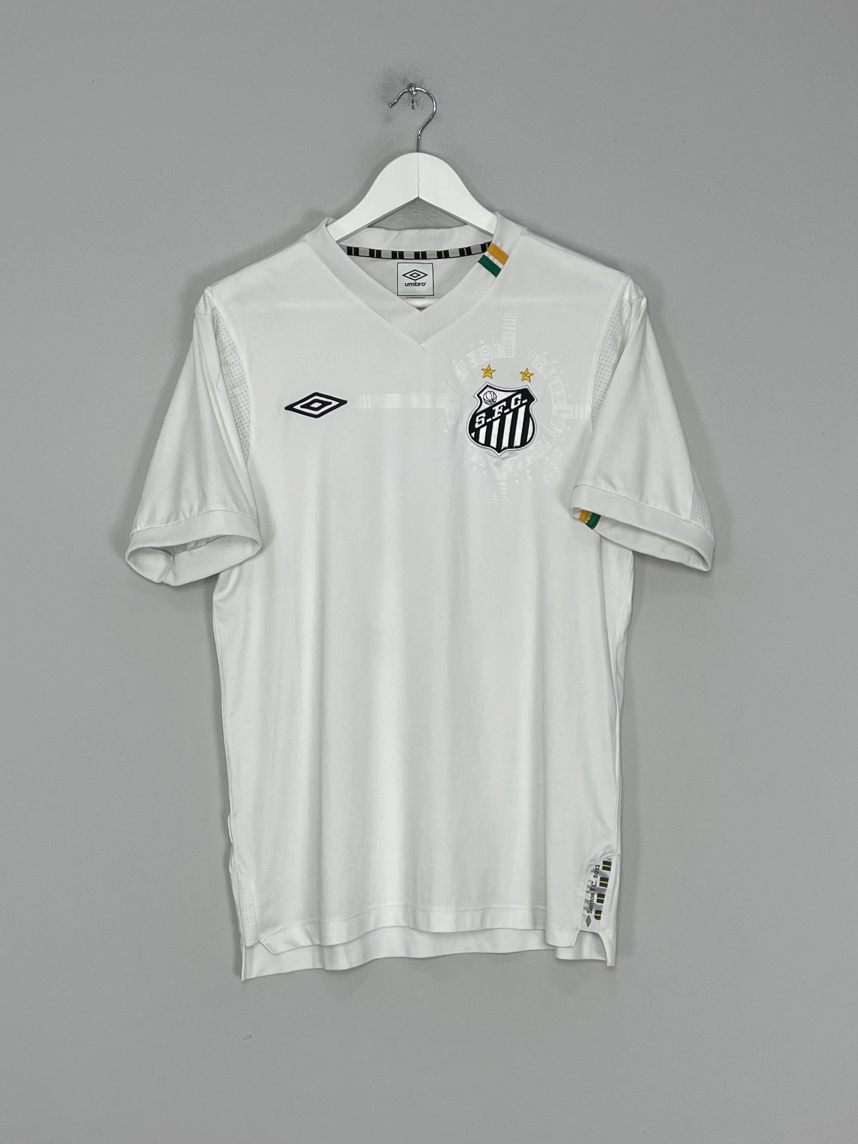 2011/12 SANTOS #10 HOME SHIRT (M) UMBRO Durable Double Stitched Seams Temperature Regulating Material