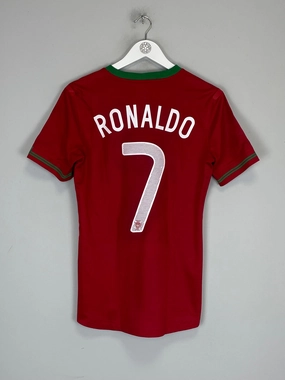 Durable Wicking Channels 2012/13 PORTUGAL RONALDO #7 *PLAYER ISSUE vs ISRAEL* HOME SHIRT (M) NIKE