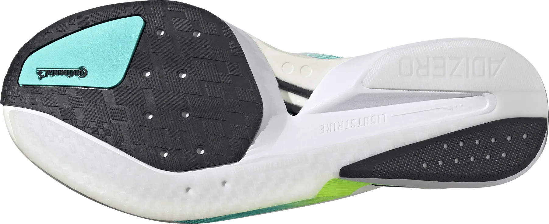 Secure Lace System Tension Balance System adidas Adizero Boston 13 Mens Running Shoes - Green