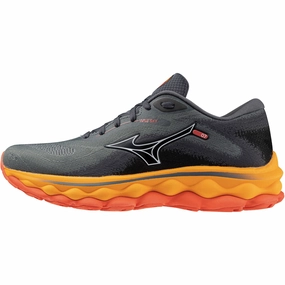 Air   Circulating Mizuno Wave Sky 7 Womens Running Shoes - Grey