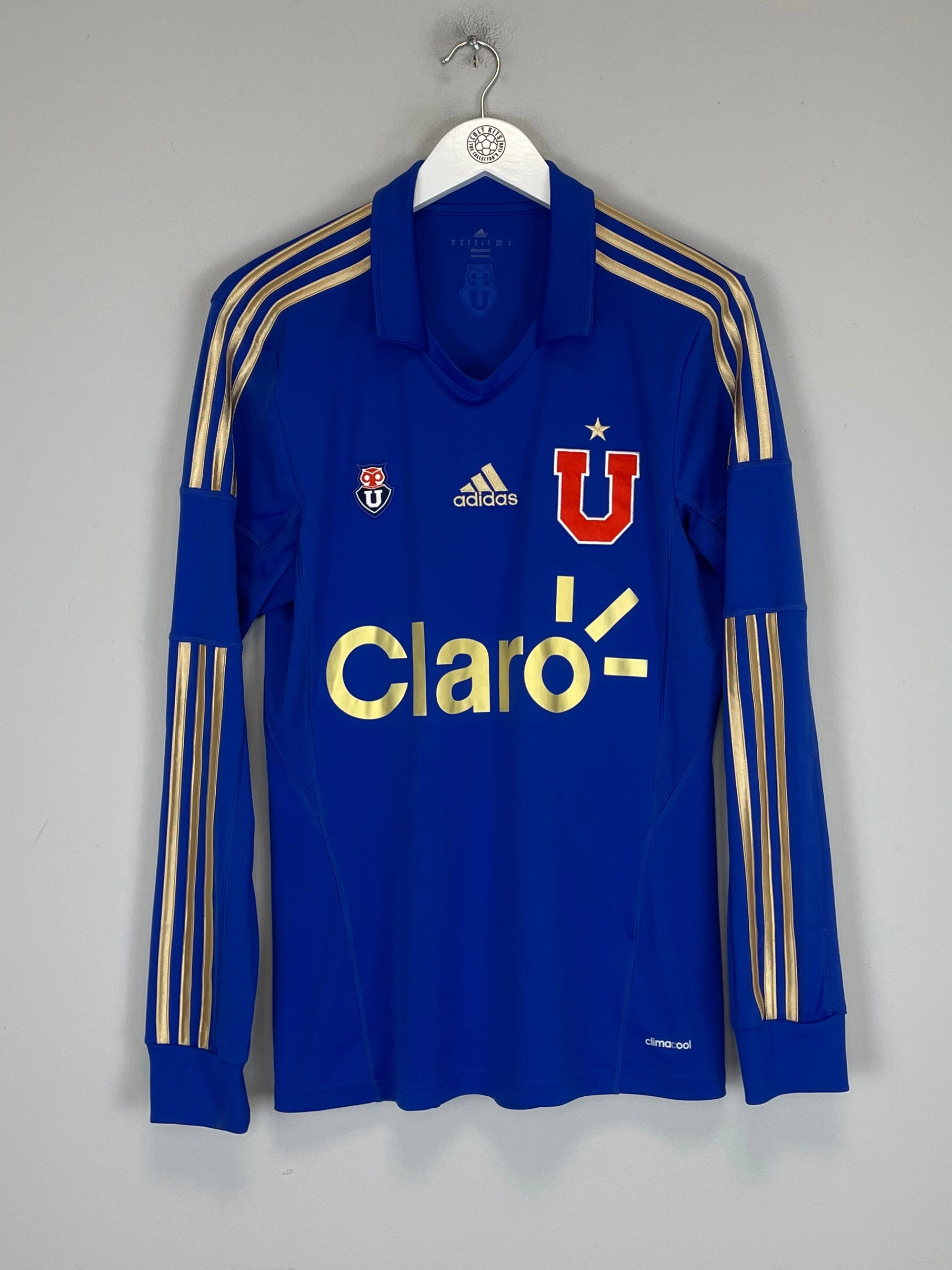 2013/14 UNIVERSIDAD DE CHILE L/S HOME SHIRT (M) ADIDAS Casual Motion Stretch Flex Panels