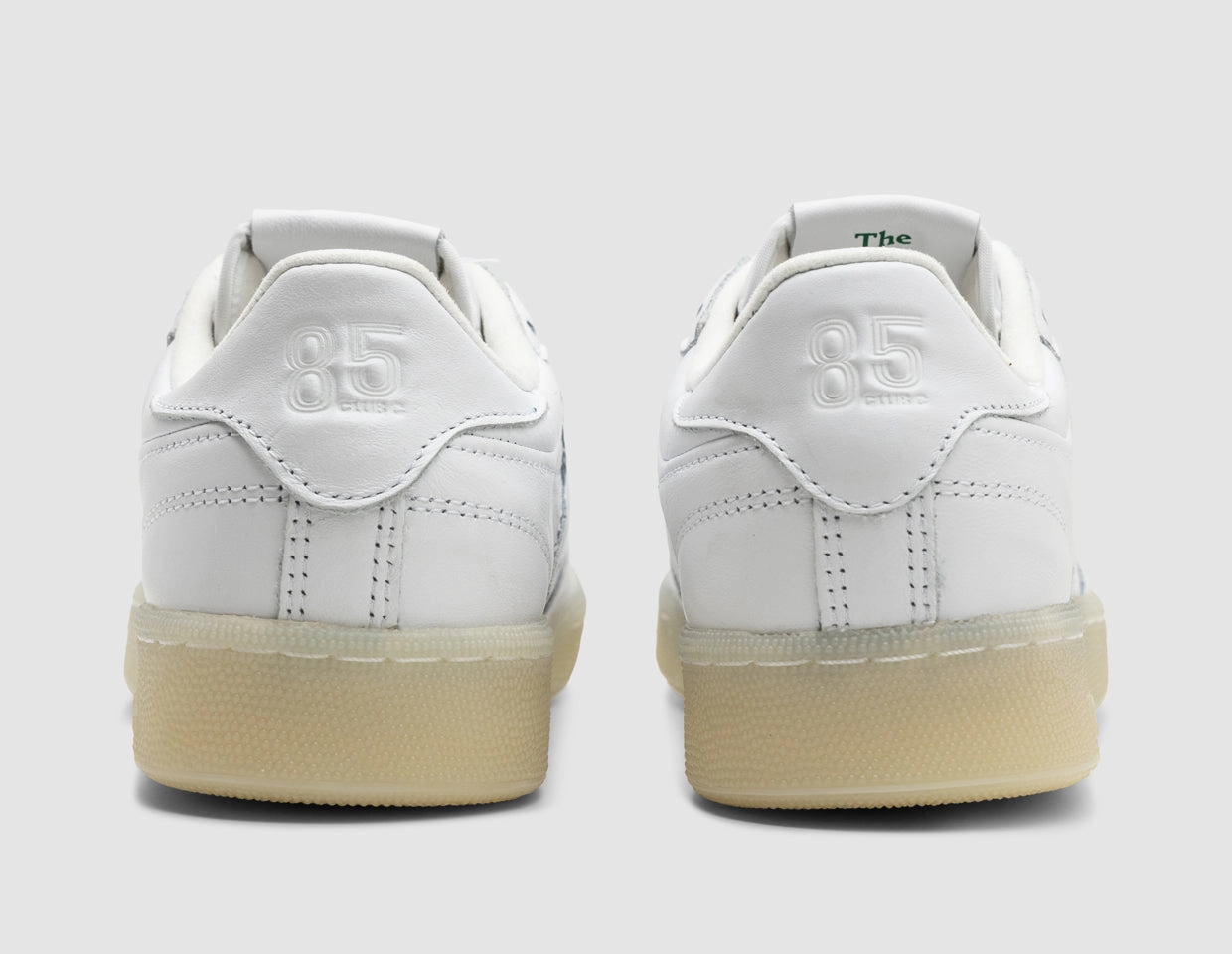 Reebok Club C 85 Vintage White / Glen Green - Vector Red Speed Boost Hypergrip Texture