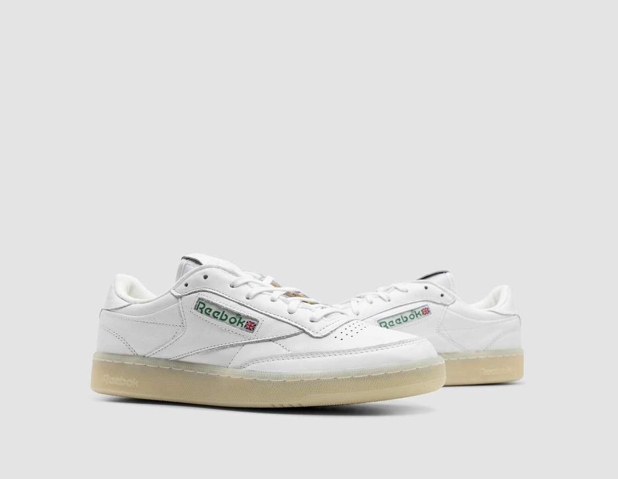 Reebok Club C 85 Vintage White / Glen Green - Vector Red Dynamic Arch Support Chill Walks