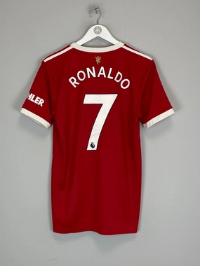 Bold Colorway Tear Resistant Construction 2021/22 MANCHESTER UNITED RONALDO #7 HOME SHIRT (M) ADIDAS