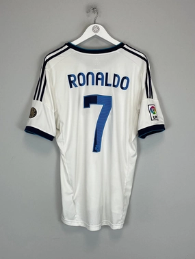 2012/13 REAL MADRID RONALDO #7 HOME SHIRT (XL) ADIDAS Bonded Armhole Versatile Outfit