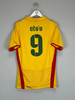 2008/09 CAMEROON ETO'O #9 AWAY SHIRT (M) PUMA Easy Stretch