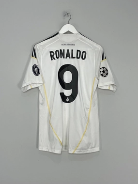 2009/10 REAL MADRID RONALDO #9 C/L HOME SHIRT (S) ADIDAS Soft Touch Inner Layer Reflective Safety Detailing