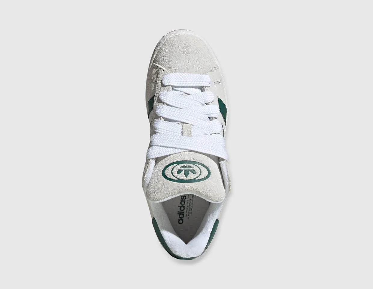 Wide Fit Compatibility adidas Originals Women's Campus 00s Crystal White / Core White - Collegiate Green
