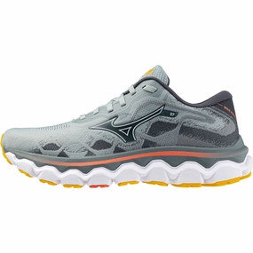 Mizuno Wave Horizon 7 Womens Running Shoes - Grey Quick Lace System