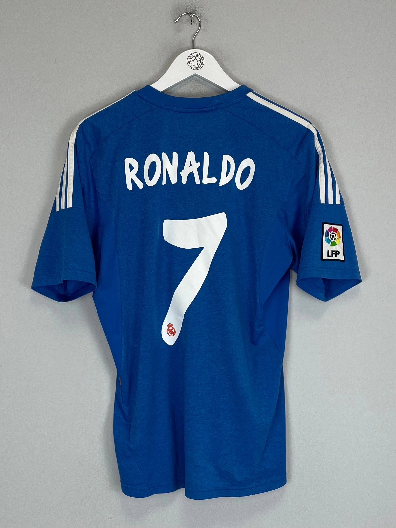 Comfort Collar Design 2013/14 REAL MADRID RONALDO #7 AWAY SHIRT (M) ADIDAS