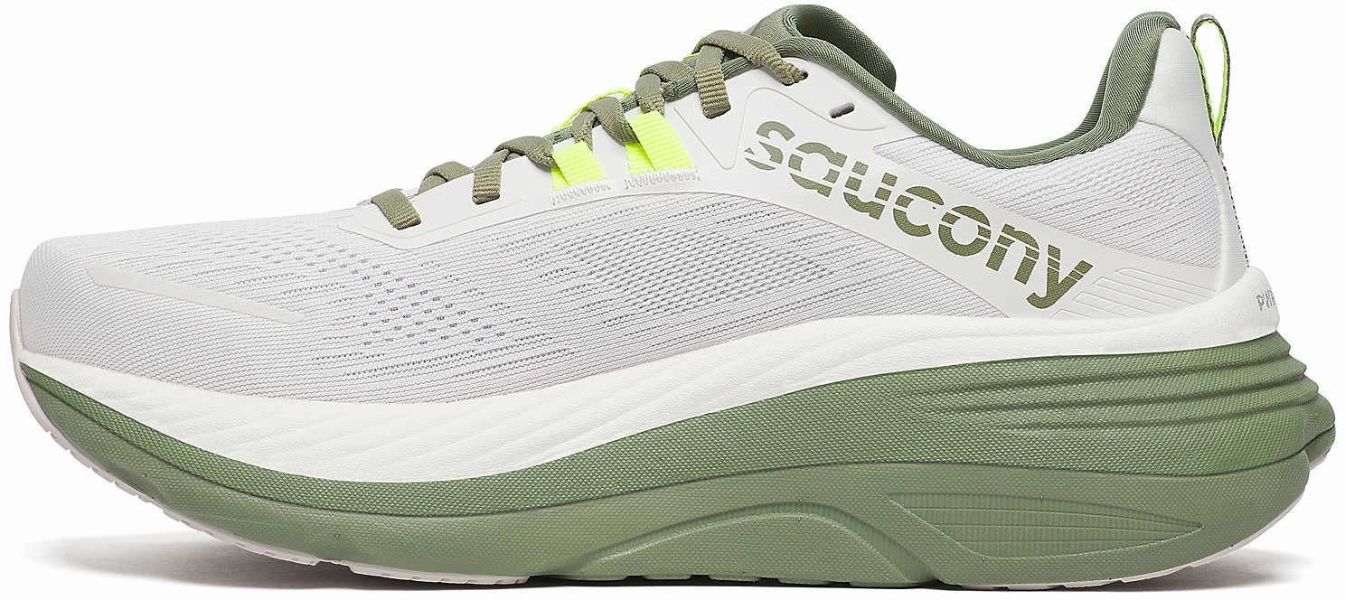 Ultra Soft Lining All-Day Stability Saucony Hurricane 24 Mens Running Shoes - White