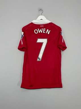 2010/11 MANCHESTER UNITED OWEN #7 *MATCH ISSUE* HOME SHIRT (M) NIKE Thermal Regulation System