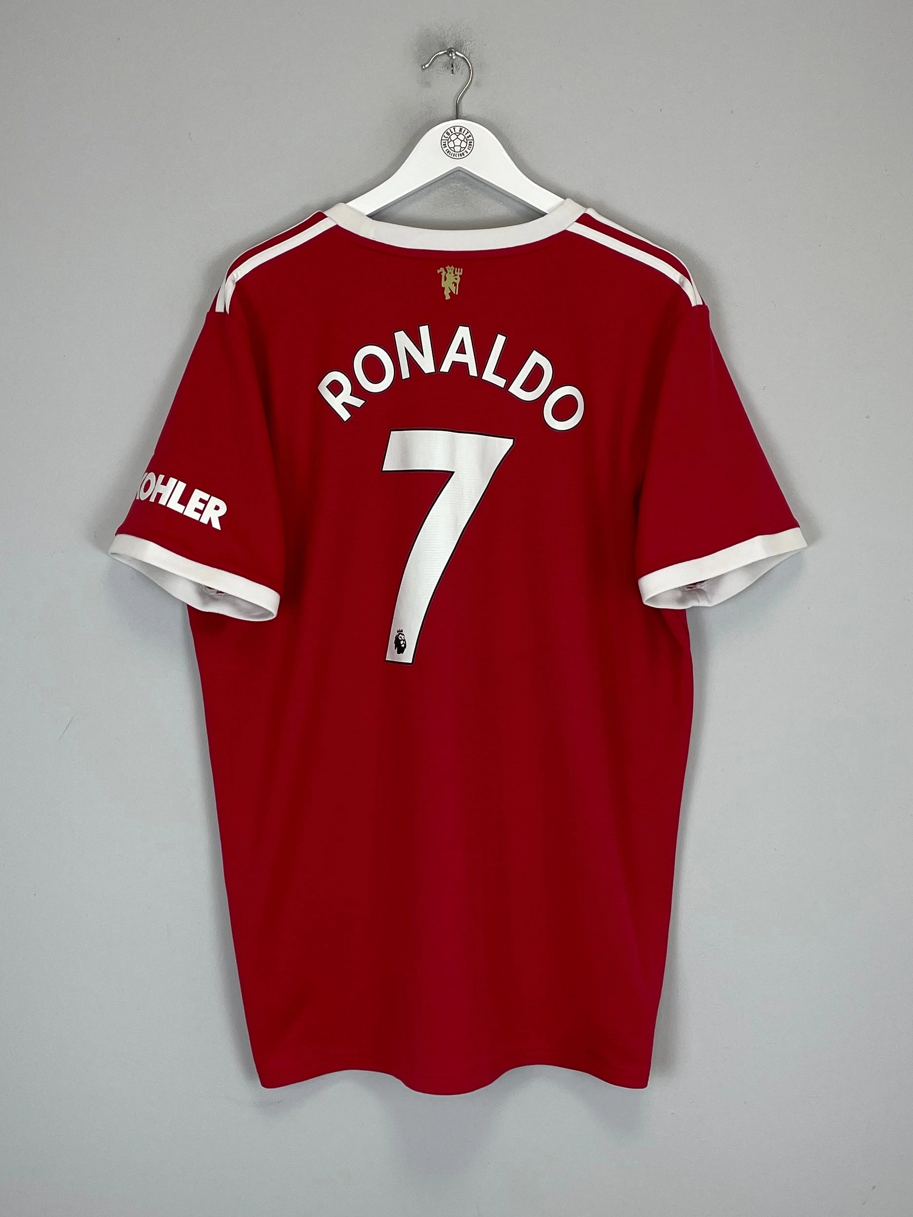 2021/22 MANCHESTER UNITED RONALDO #7 HOME SHIRT (XXL) ADIDAS Movement Ready Energy Comfort