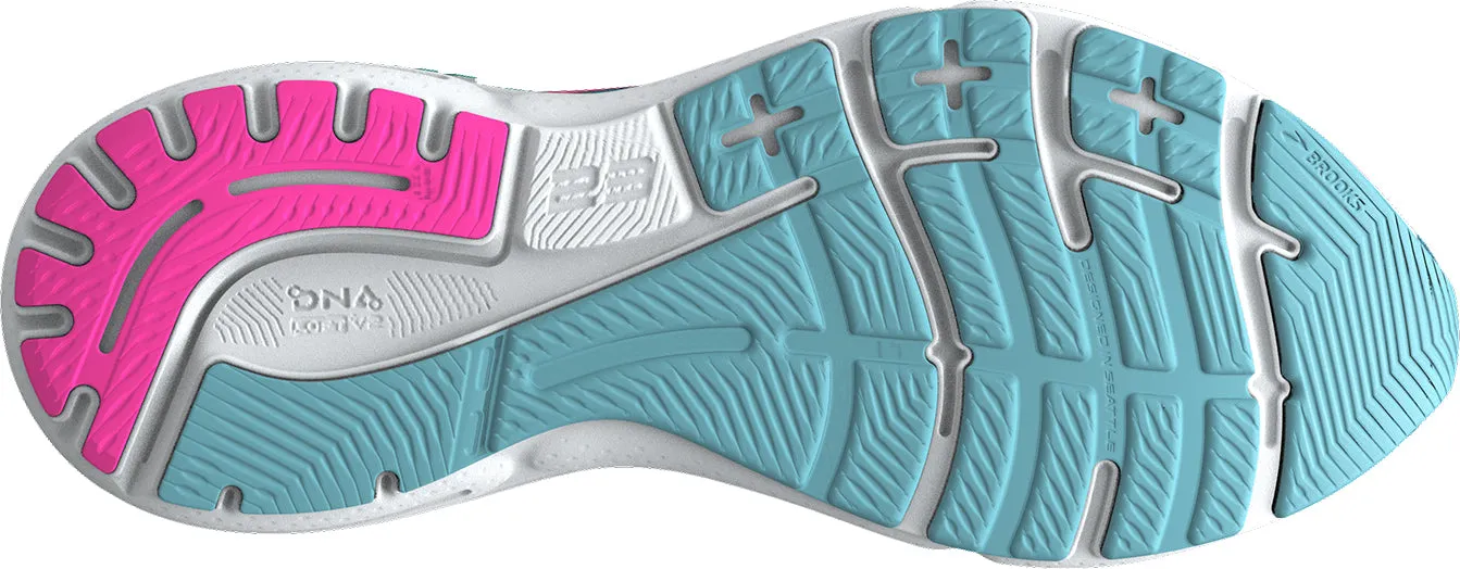 Brooks Adrenaline GTS 23 Womens Running Shoes - Blue Non Restrictive Collar Padding Ultra Soft Lining