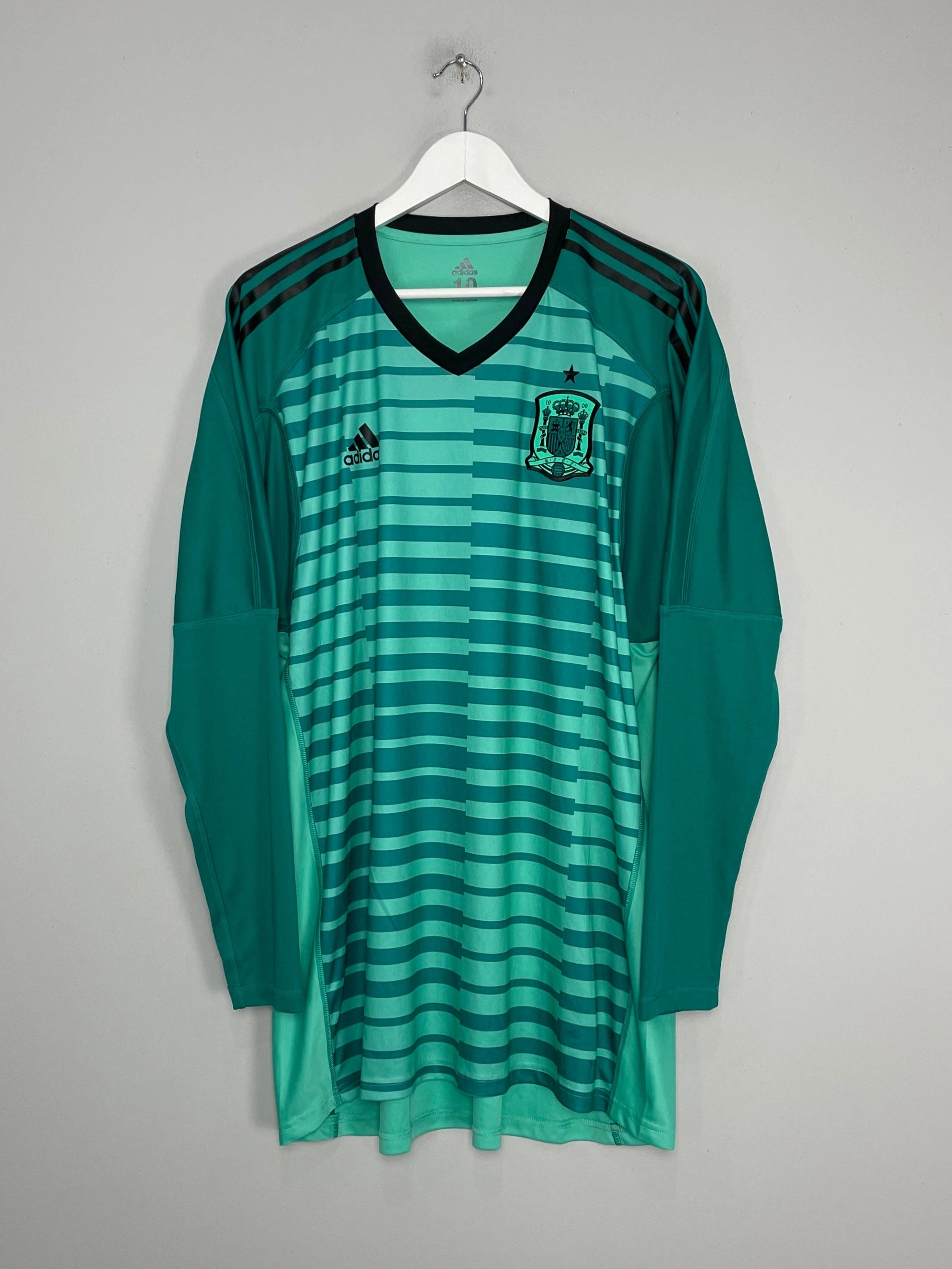 2018/19 SPAIN *PLAYER ISSUE* GK SHIRT (XL) ADIDAS Neutral Style Flatlock Seam Finish