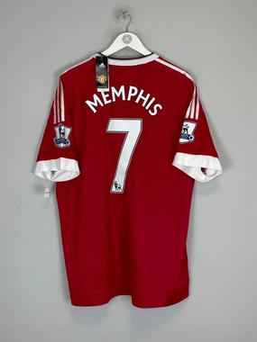 2015/16 MANCHESTER UNITED MEMPHIS #7 *AUTHENTIC* BNWT HOME SHIRT (XXL) ADIDAS Sporty Feel Seamless Stitching Design