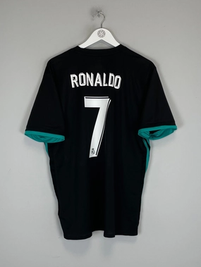 Strategic Perforation Design Abrasion Resistant Surface 2017/18 REAL MADRID RONALDO #7 AWAY SHIRT (XL) ADIDAS