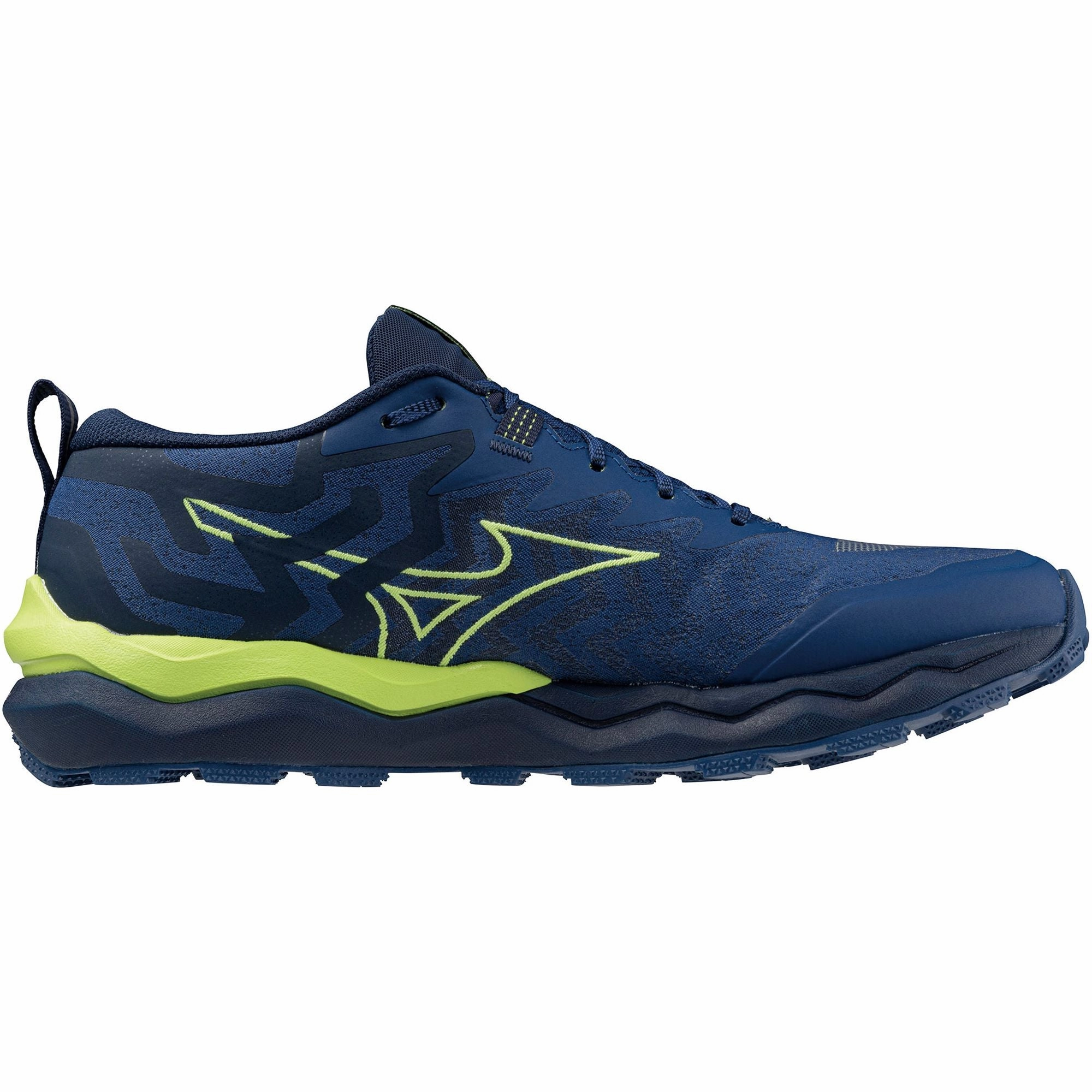 Mizuno Wave Daichi 8 Mens Trail Running Shoes - Blue Compression Molding