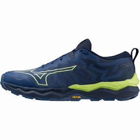 Mizuno Wave Daichi 8 Mens Trail Running Shoes - Blue Outsole Grip Quick design