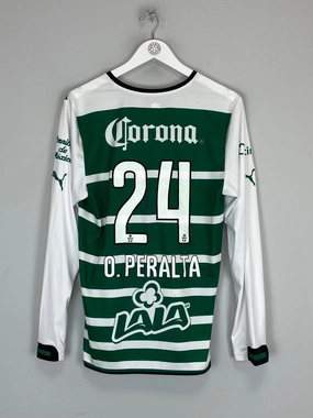 Eco Conscious Dye Process Lightweight Thermal Fabric 2014/15 SANTOS LAGUNA O.PERALTA #24 L/S HOME SHIRT (M) PUMA