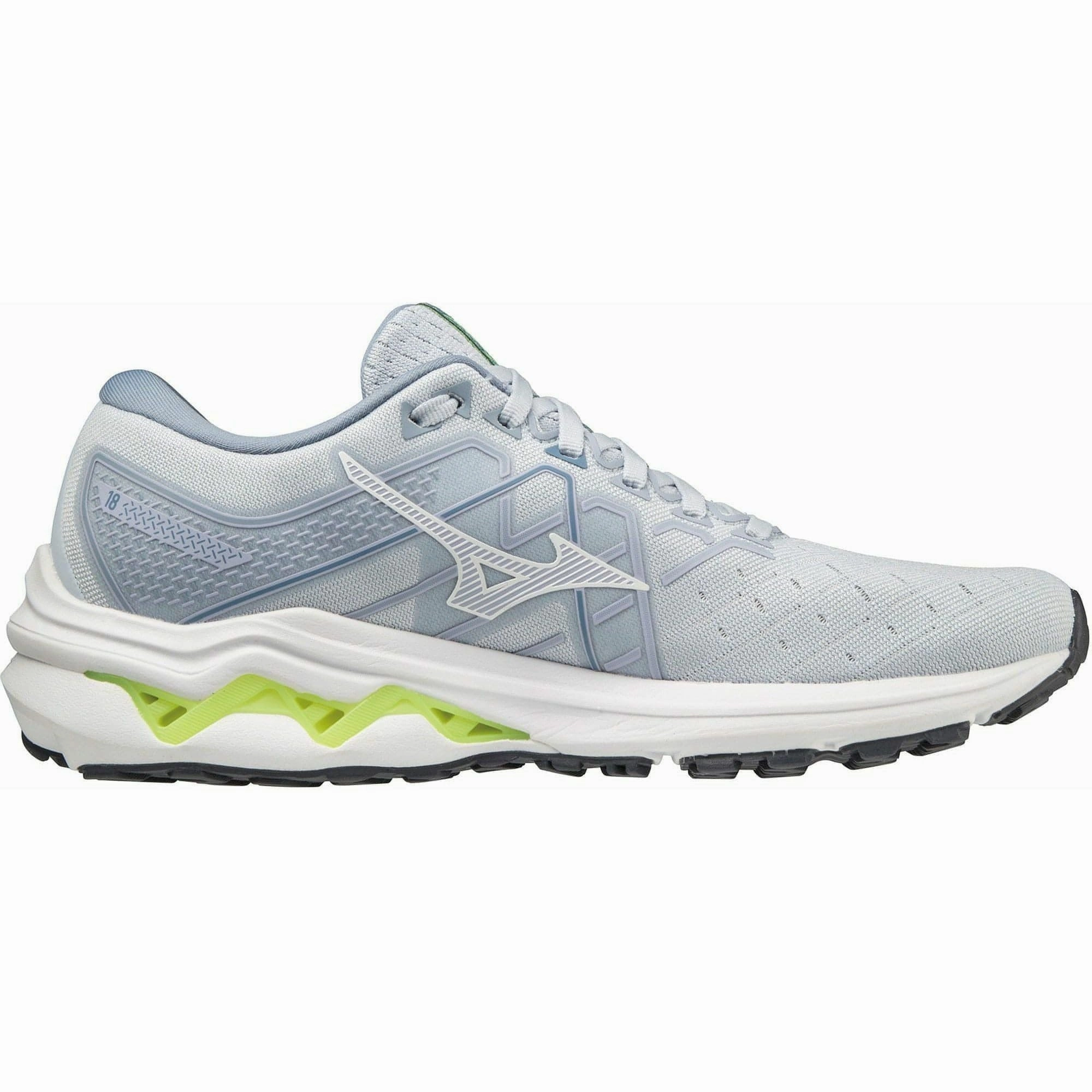 Mizuno Wave Inspire 18 Womens Running Shoes - Blue Anti Bacterial Street Vibe