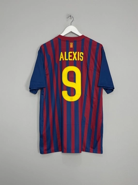 2011/12 BARCELONA ALEXIS #9 HOME SHIRT (XL) NIKE Stretch Comfort Sublimation Print Ready