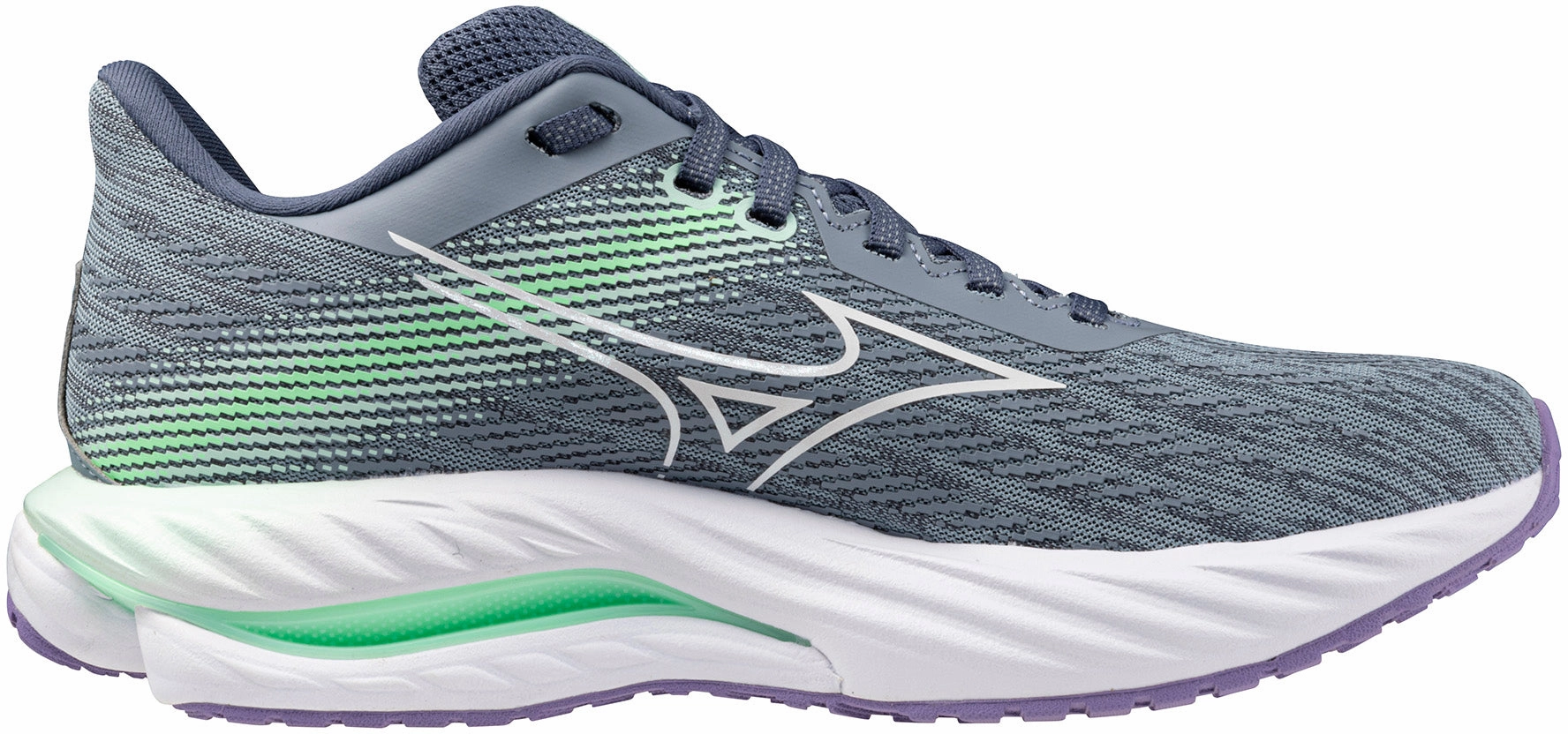 Adaptive Lacing Technology Mizuno Wave Inspire 21 Womens Running Shoes - Grey