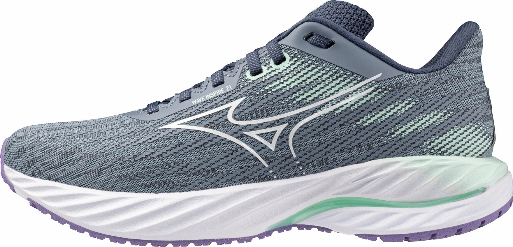 Relax Motion Home Comfort Mizuno Wave Inspire 21 Womens Running Shoes - Grey