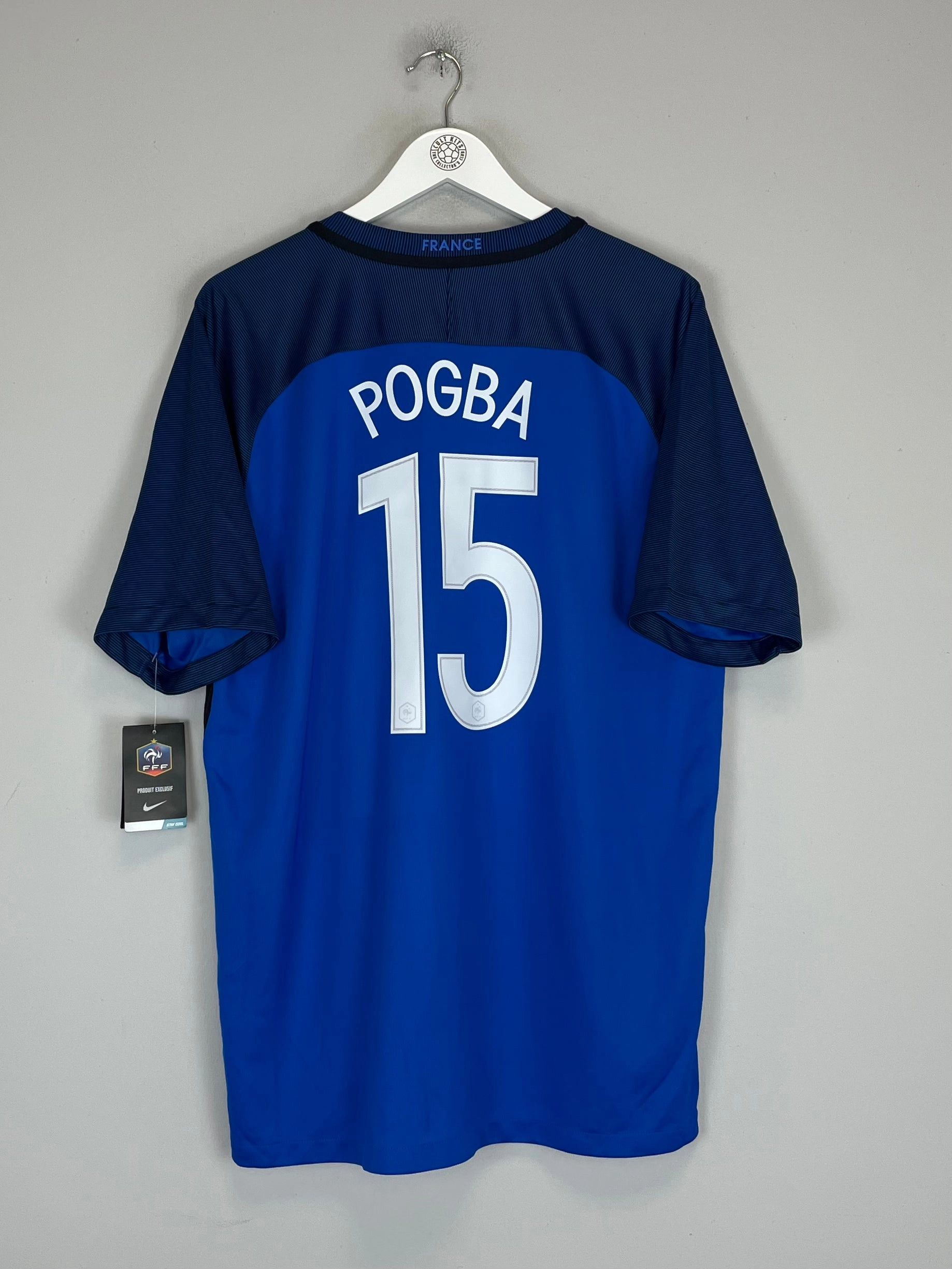 Athlete Focus sporty wear 2016/17 FRANCE POGBA #15 *BNWT* HOME SHIRT (XL) NIKE