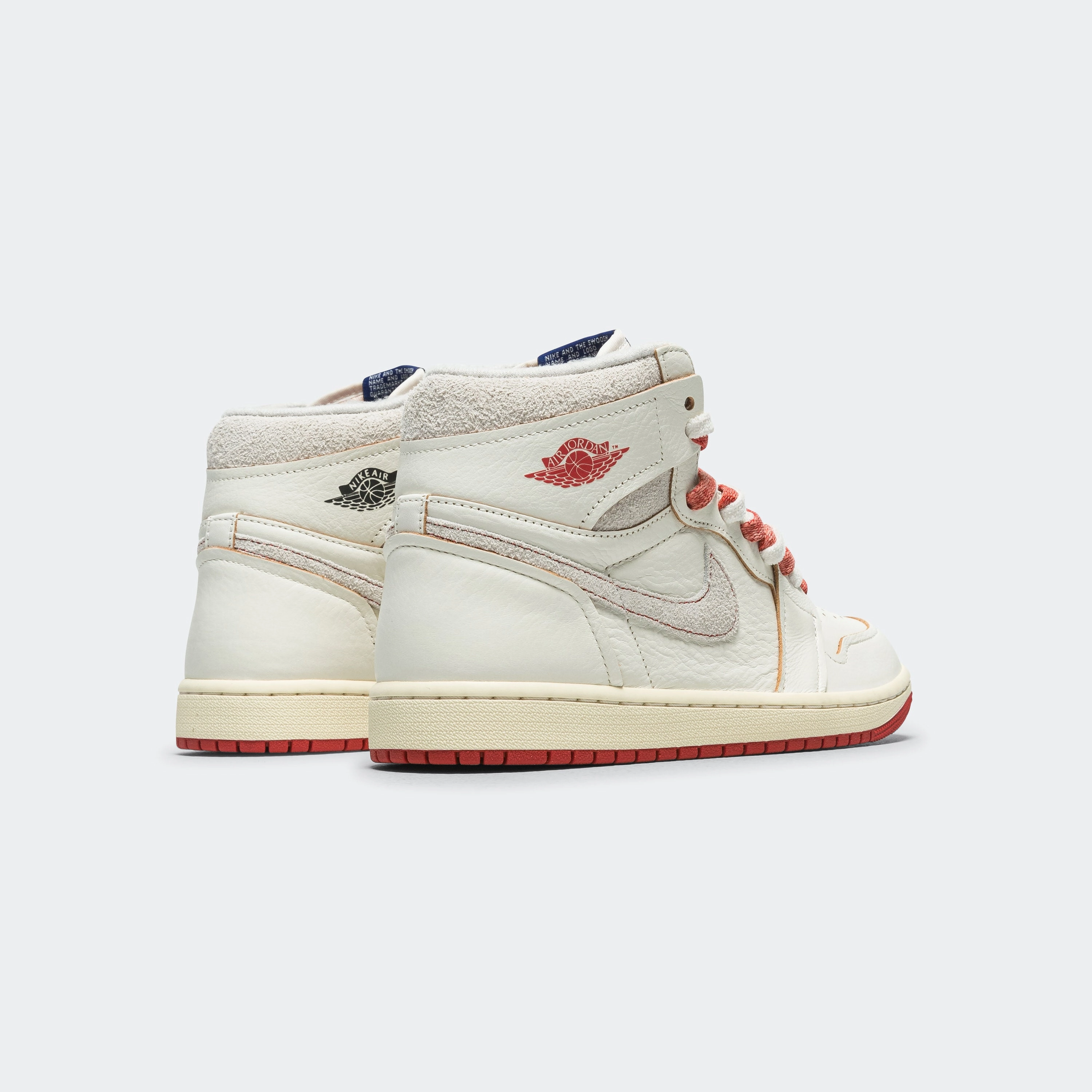 Womens Air Jordan 1 High OG - Sail/Cinnabar-Light Bone Universal Look Base Comfort