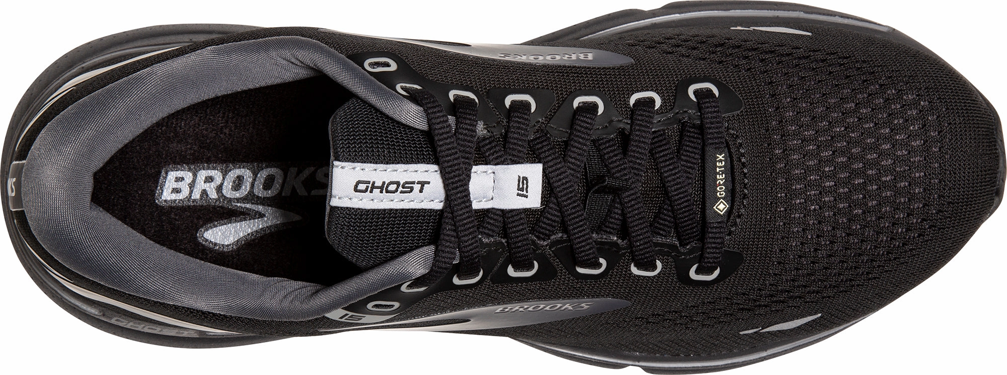 Brooks Ghost 15 GORE-TEX Womens Running Shoes - Black Multi-functional materials