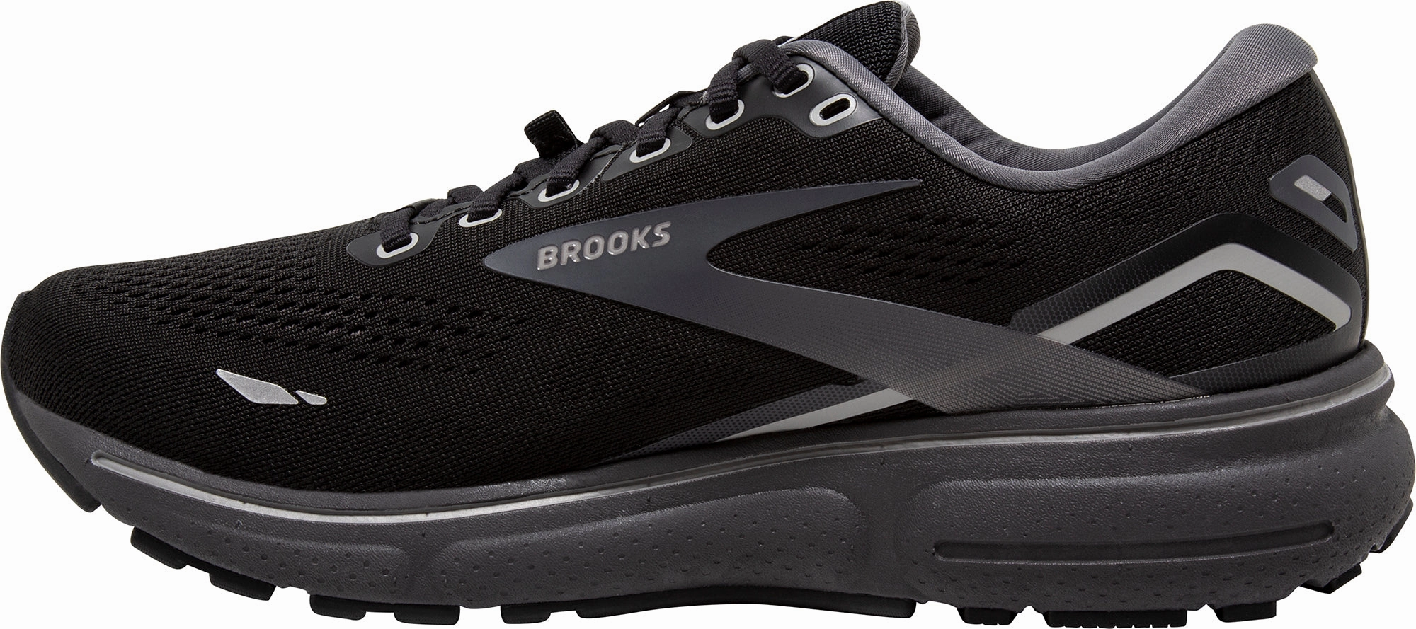 Flexible Sole Design Endurance Ready Brooks Ghost 15 GORE-TEX Womens Running Shoes - Black