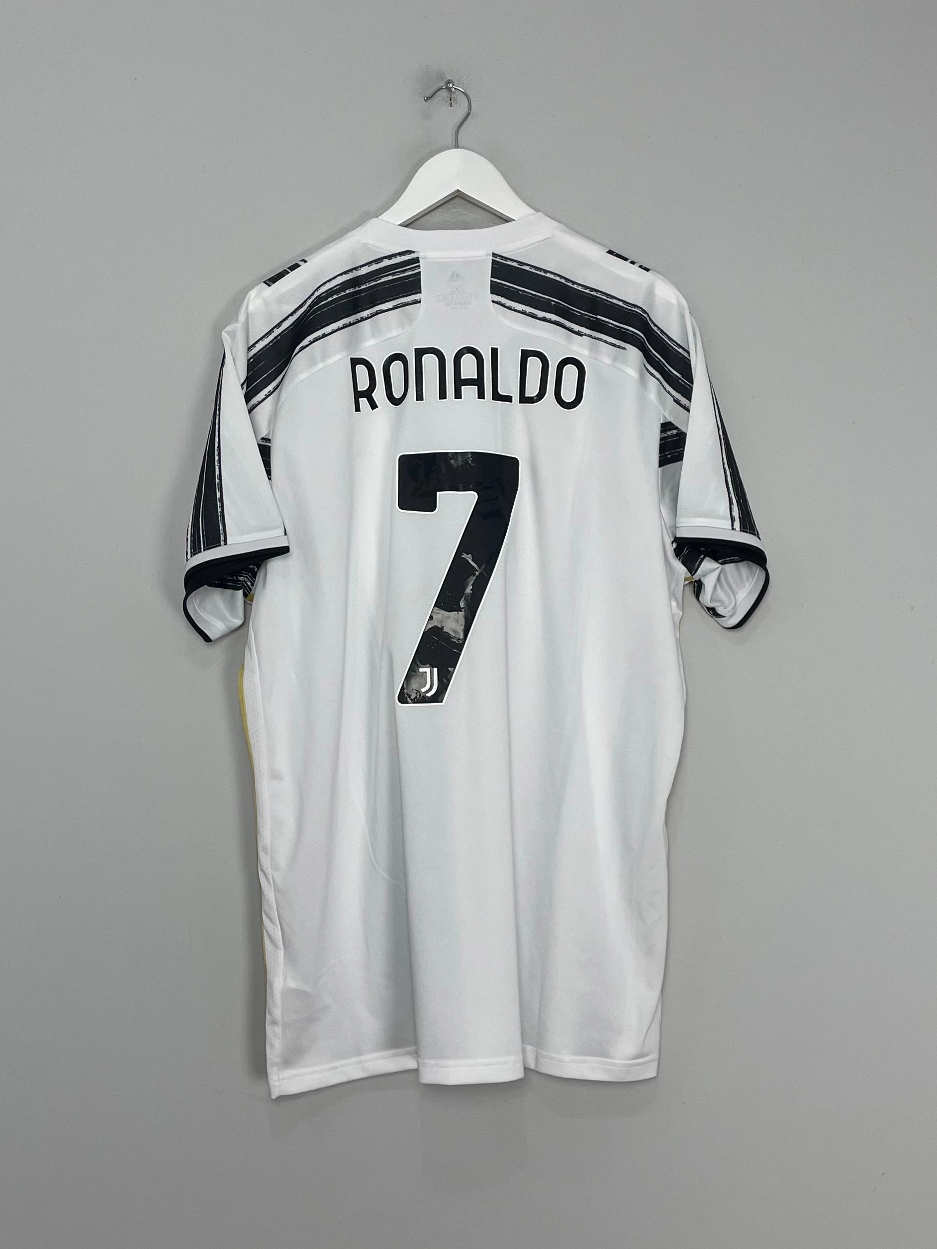 2020/21 JUVENTUS RONALDO #7 HOME SHIRT (XXL) ADIDAS Durable Double Needle Hem Mesh Ventilation Panels