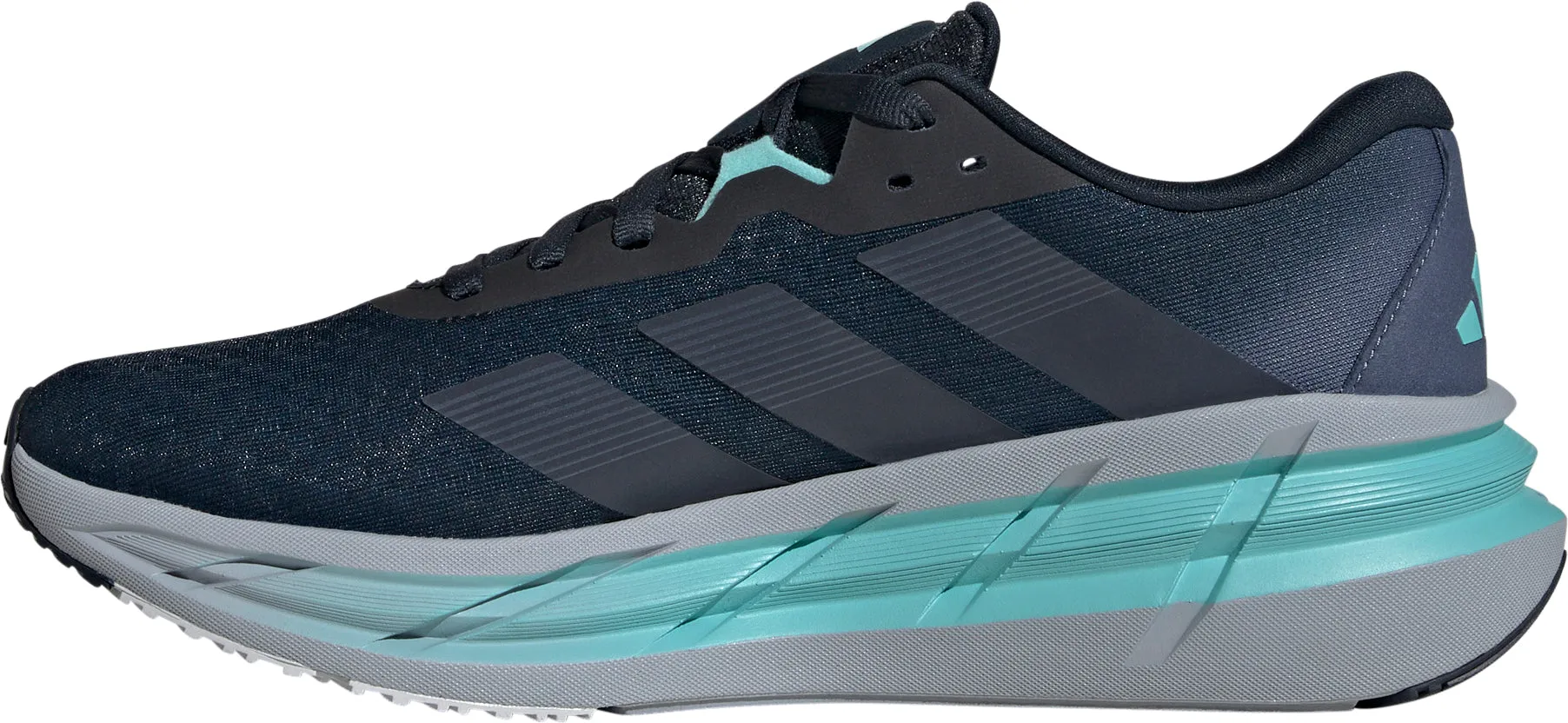 adidas Adistar 3.0 Mens Running Shoes - Blue MidTop Elastic Lacing System