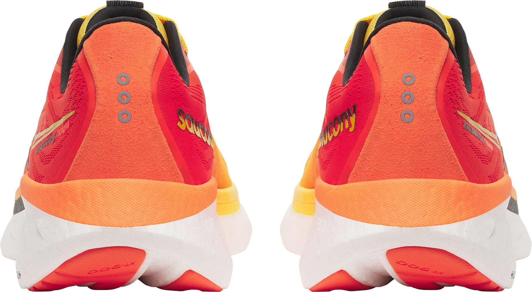 Saucony Ride 18 Mens Running Shoes - Yellow Chill Step Padded collar