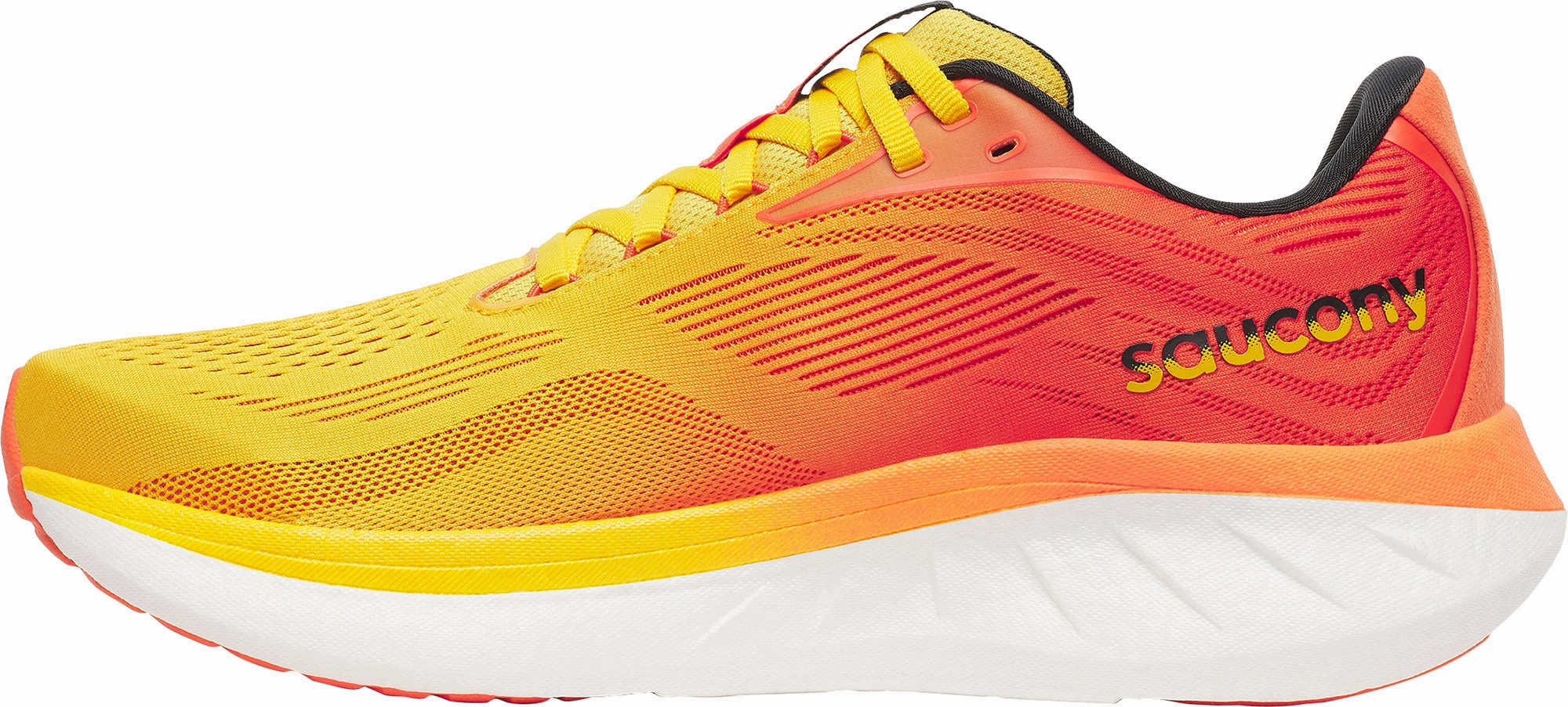 Saucony Ride 18 Mens Running Shoes - Yellow Max Grip