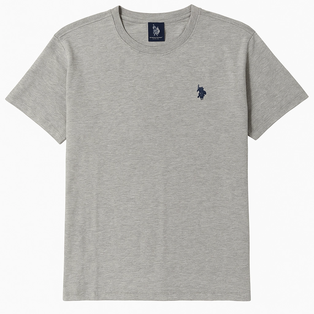 Uspa Assn Men Grey T shirt Soft Layer All-Purpose Comfort