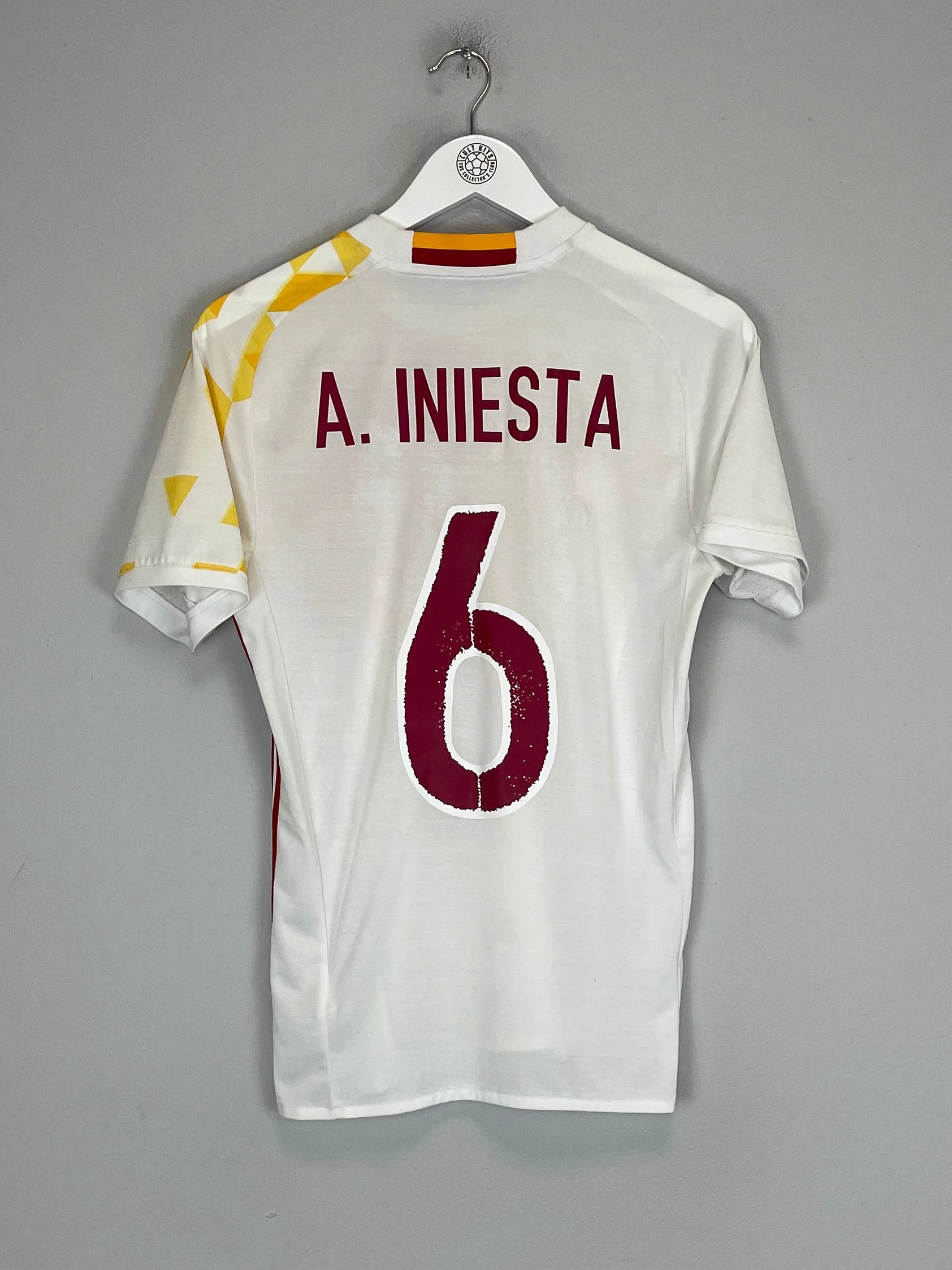 Casual Wear 2016/17 SPAIN A.INIESTA #6 HOME SHIRT (S) ADIDAS