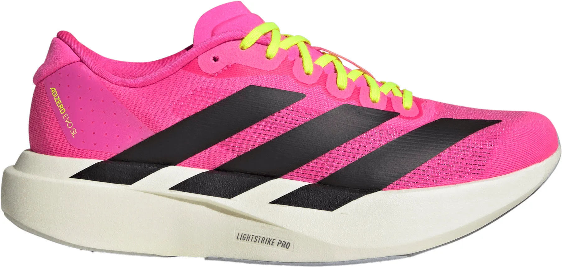 adidas Adizero EVO SL Womens Running Shoes - Pink Reflective details Sculpted Design