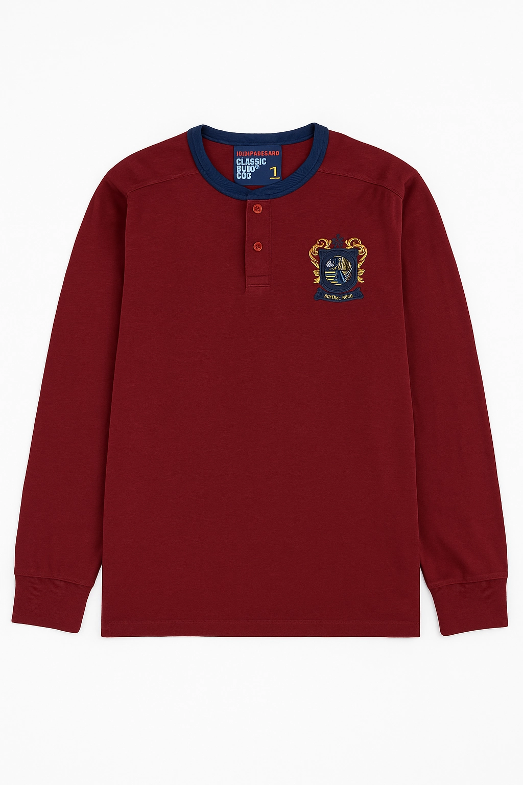 Urban Island Maroon Men T shirt Organic Cotton Blend