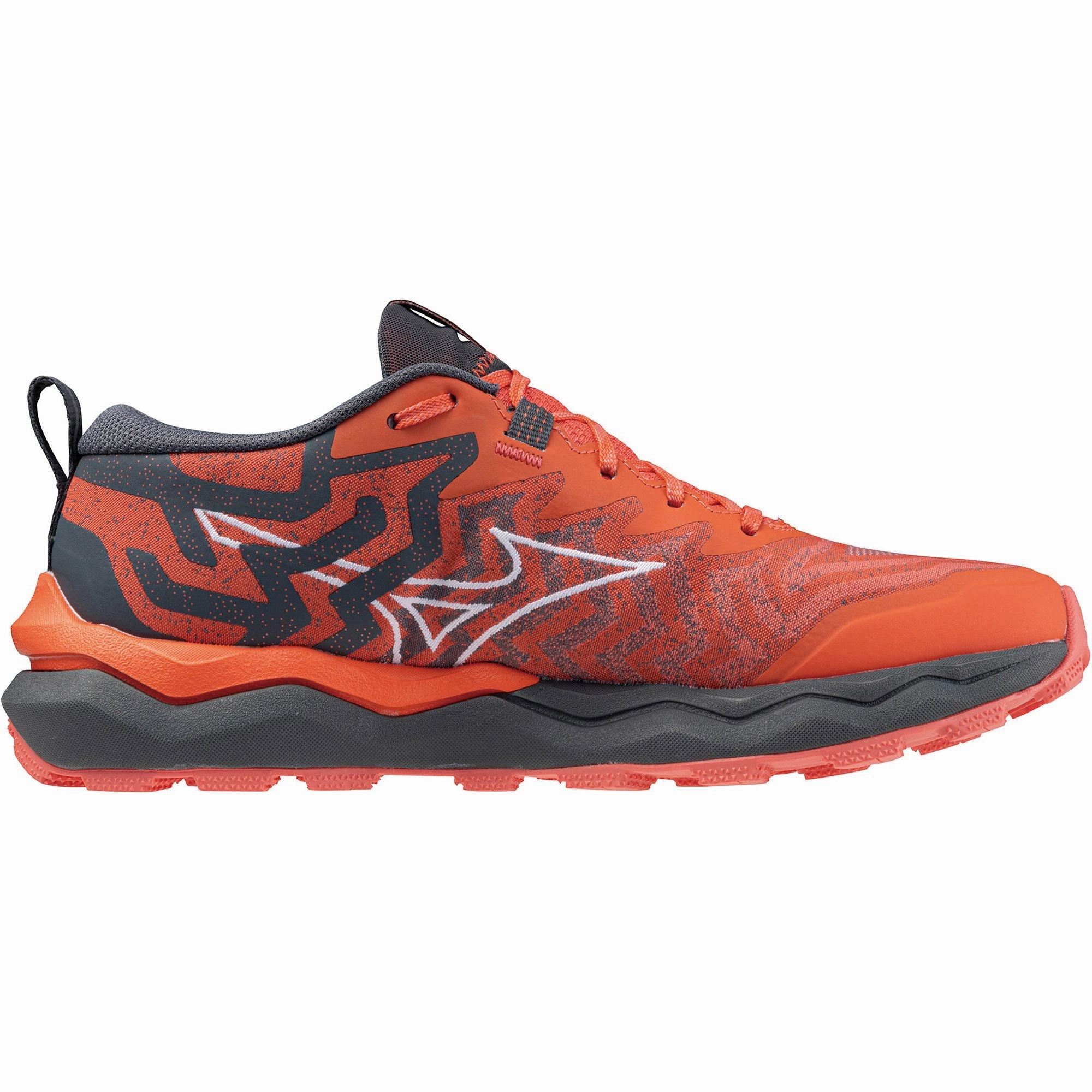 Cozy Fit Hyper Durable Rubber Compound Mizuno Wave Daichi 8 Womens Trail Running Shoes - Red