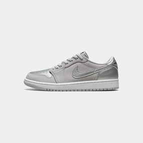 Toe Protection TrailRunning Air Jordan 1 Low OG - Neutral Grey/Metallic Silver-White