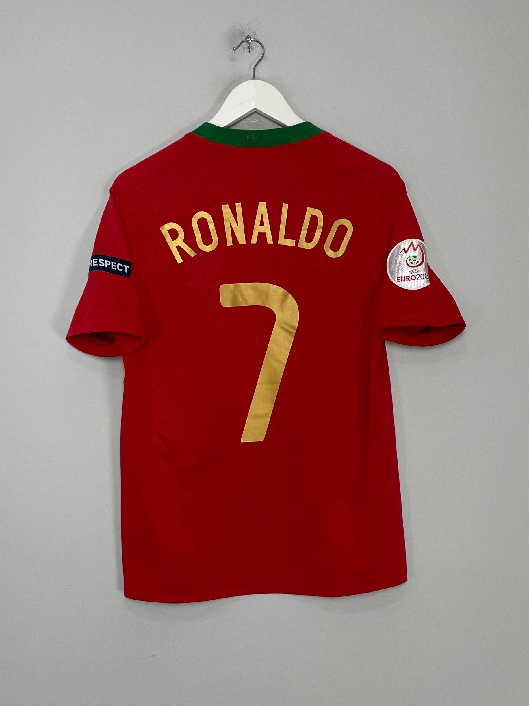 2008/10 PORTUGAL C.RONALDO #7 HOME SHIRT (XL.KIDS) NIKE Cool Touch
