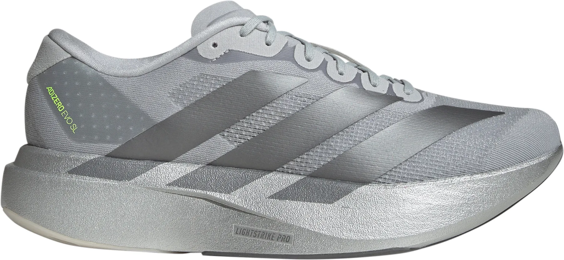 adidas Adizero EVO SL Mens Running Shoes - Grey Memory Foam Insert