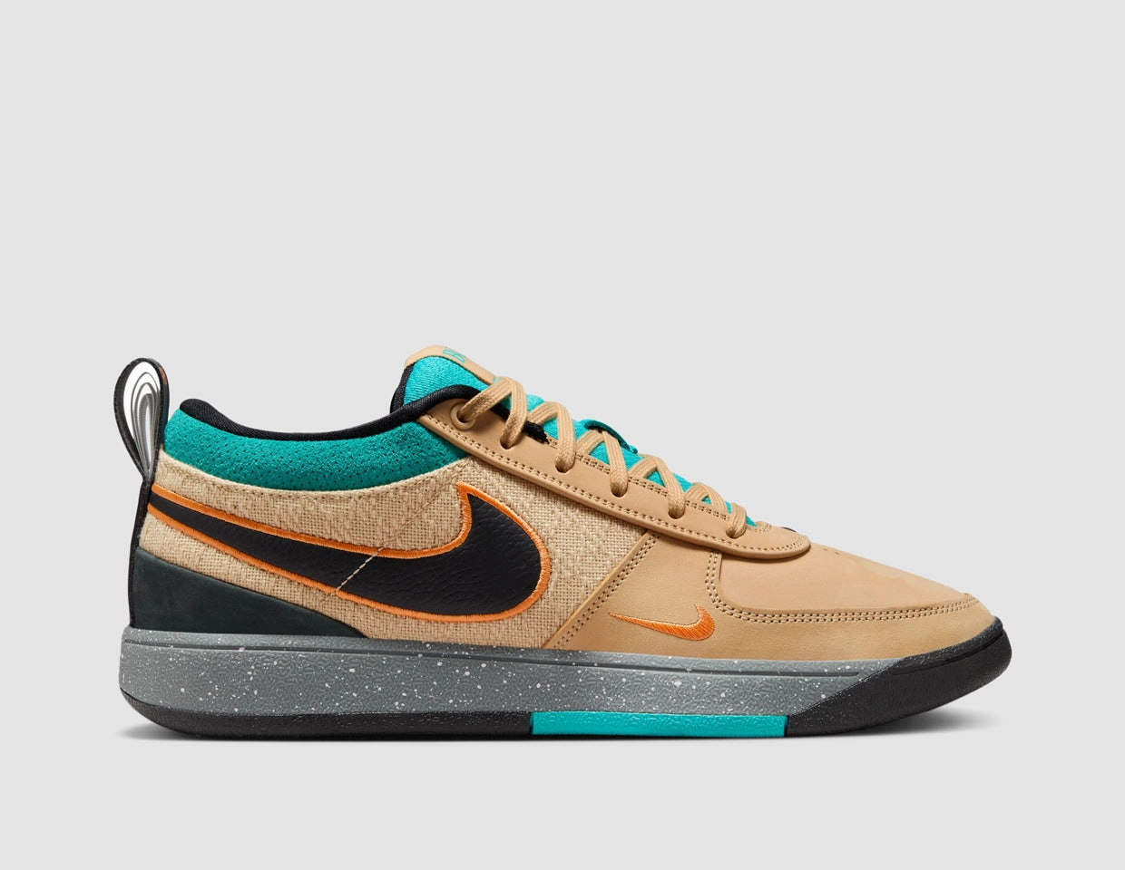 Nike Book 1 SE Sesame / Black - Bright Mandarin Compression Molded Midsole Balanced Drop Heel