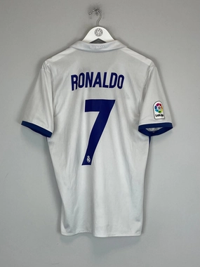 Yarn Dye Effect 2016/17 REAL MADRID RONALDO #7 HOME SHIRT (M) ADIDAS