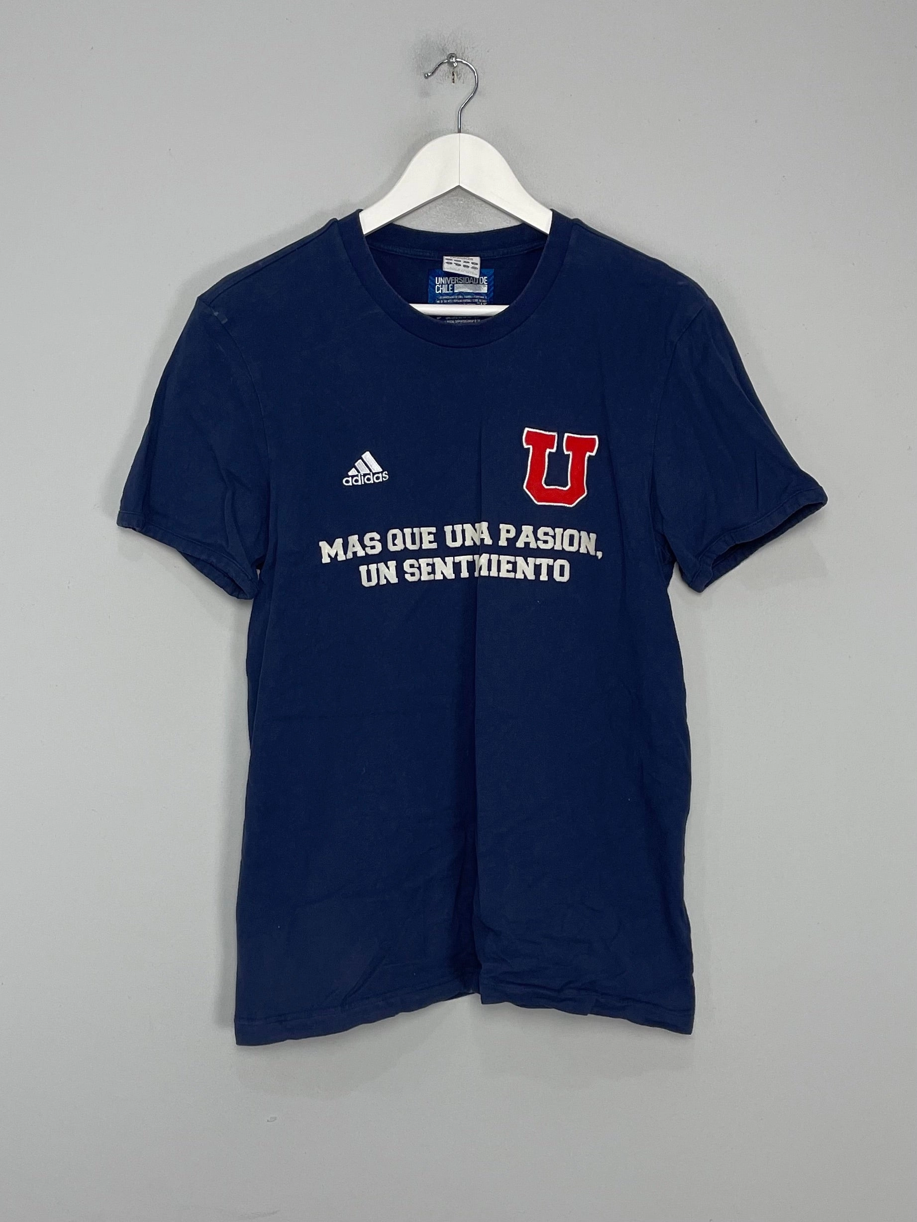 2009/10 UNIVERSIDAD DE CHILE T-SHIRT (L) ADIDAS No Drag Smooth Silicone Gripper