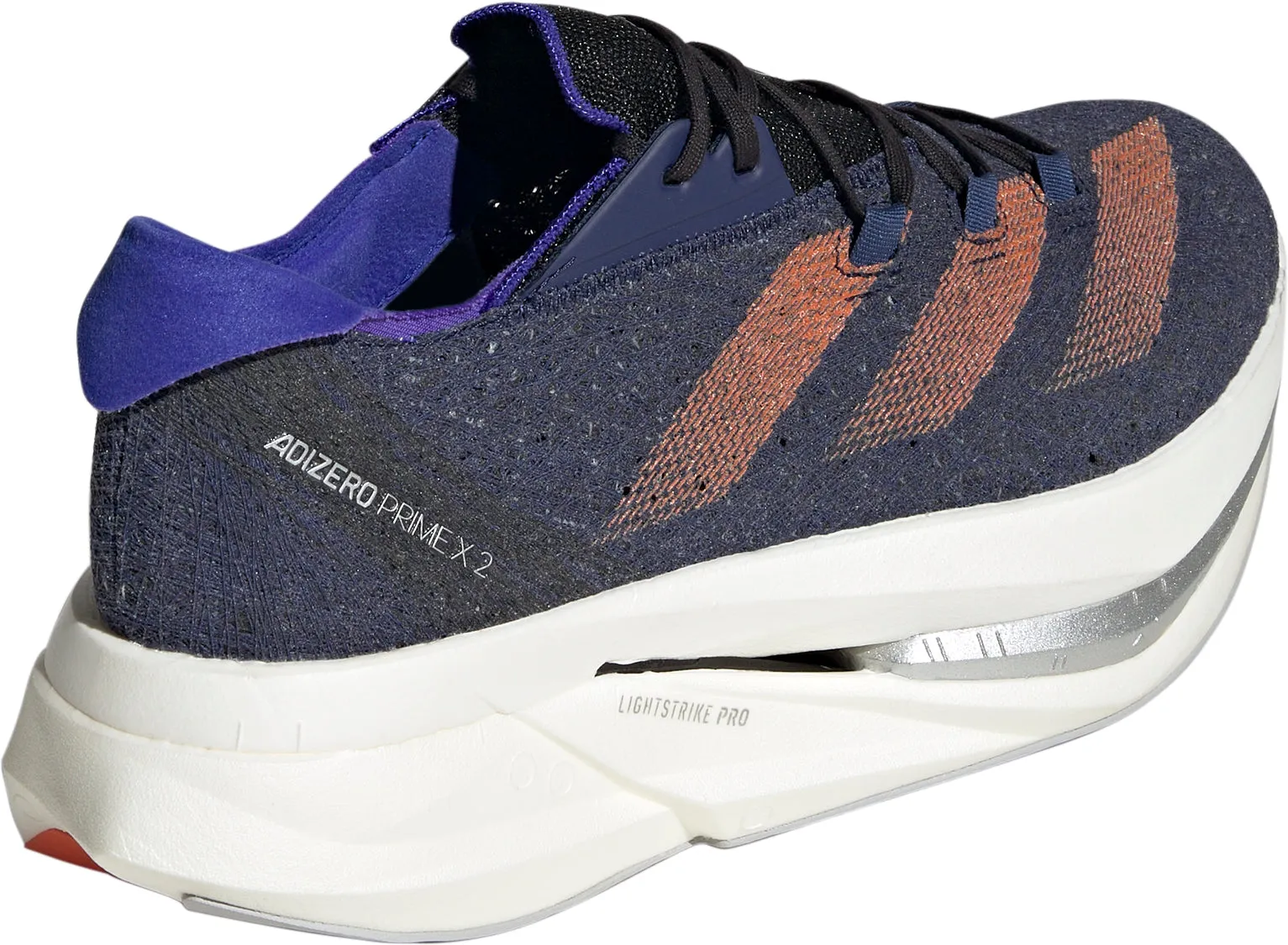 Support System Stable Sole adidas Adizero Prime X 2.0 Strung Running Shoes - Blue